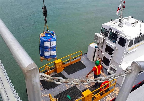 We specialize in marine supplies ranging from deck, engine and provision stores to vessels both in port and Offshore Anchorage. We are able to deliver groceries, perishable and non-perishable items, fresh water e.t.c at our clients request and cater to the needs of the crew onboard.